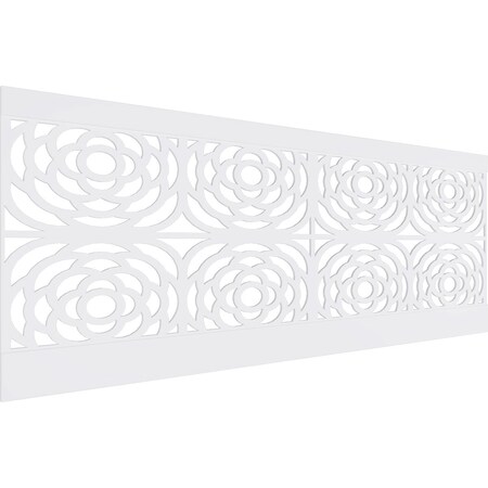 Ekena Millwork 36"H x 94 1/2"W Edinburg PVC Wainscot Paneling Kit WPK36X94EBP
